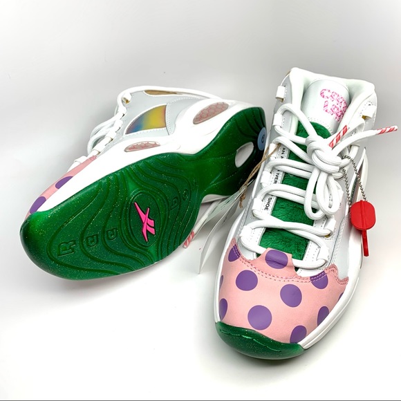 NWT REEBOK MEN'S CANDY LAND QUESTION MID BASKETBALL SHOES SIZE 9 - Picture 12 of 16